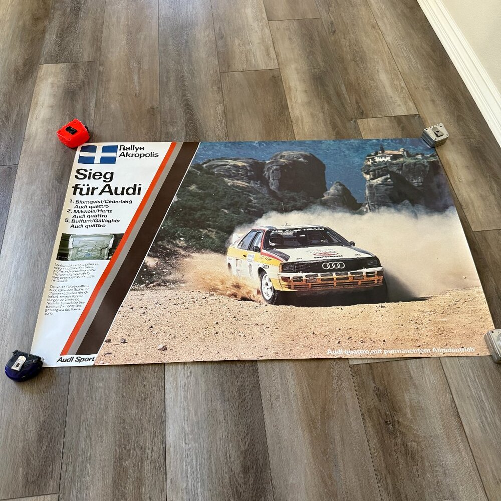 1984 Audi Rallye Greece Poster